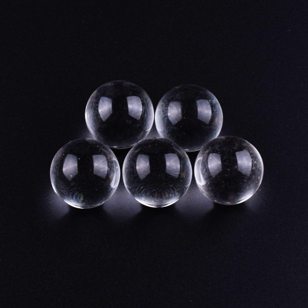 White Crystal Agate Round Ball 20mm: Non-Porous Natural Stone for DIY Fluorite Craft Ornaments