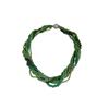 Elegant Multi-Layer Crystal Rhinestone Beaded Necklace Women Green Seed Bead Wrap Chain Alloy Base Micro-Set 2025