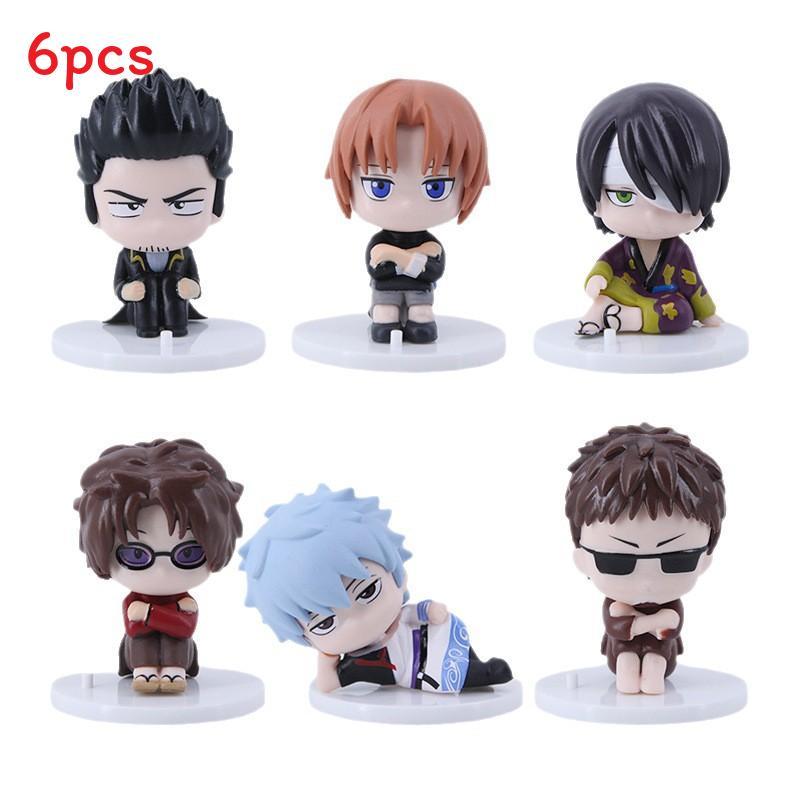 

Gintama Pvc Figurine Set With Sitting Characters For Desk Decor And Gift Ideas