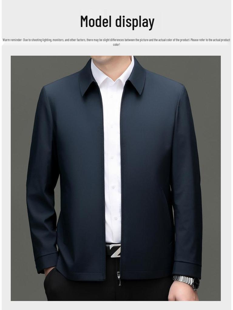 Men's 2025 Autumn/Winter Executive Jacket: Non-Iron, Wrinkle-Resistant Business Casual Outerwear