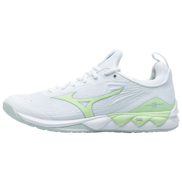 Mizuno Wave Luminous 2 Shock Absorbing Non-Slip Low-Top Volleyball Shoes Unisex Sneaker White Green V1GC212035