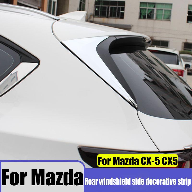 Für Mazda CX-5 CX5 2017-2025 ABS Heckscheiben-Seiten-Dekorleiste Auto-Außendekor Zubehör Modifikations Teile