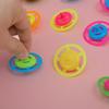 Plastic Spin Kids Gyroscope Toy With Bright Swirl Colors For Fun Play Gift