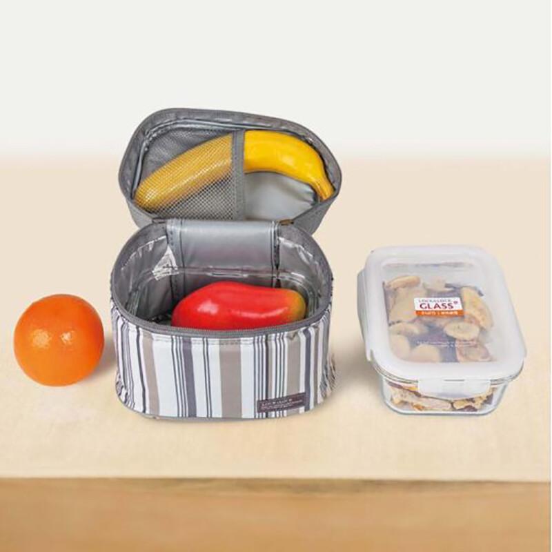 LocknLock Glass Food Storage Set with Lunch Bag