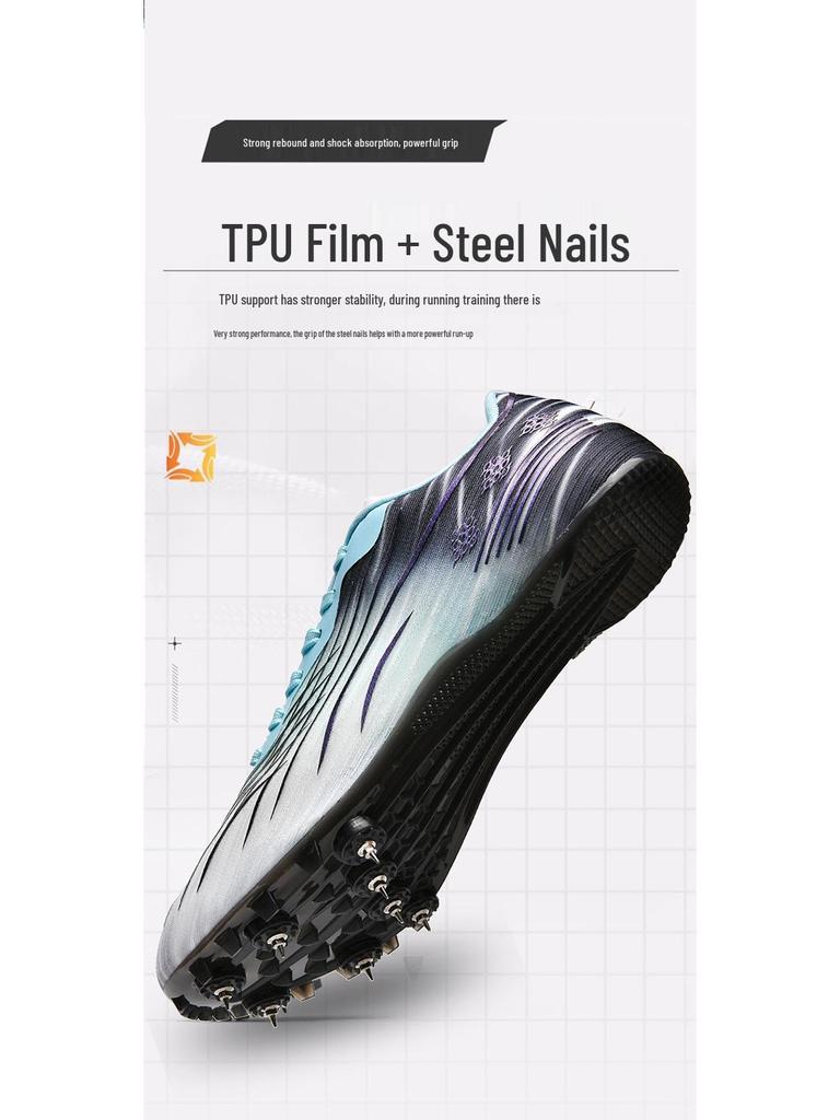 Unisex Professional Marathon Running Shoes with Anti-Slip, Breathable Spikes for Youth and Adults.