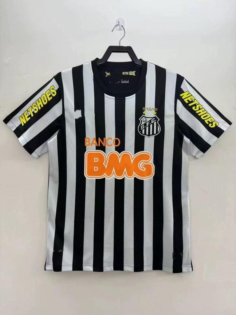 Maglia Retro Neymar Santos FC #11 - Maglia da Calcio Classica Ricamata a Maniche Corte