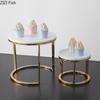 Creative Marble High Footed Fruit Tray Decoration Nordic Wedding Party Dessert Display Rack Home Decoration Cake Tray Tableware