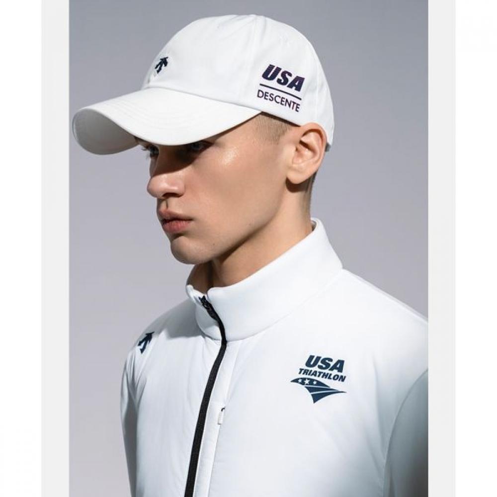 

Бейсболка Descente Teampack белая WHT0WHITE/F