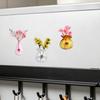 Mini Vase Refrigerator Magnet, Miniature Flower Vase Fridge Magnet, Plants Not Included, Cute Tiny Vase Magnet for Whiteboard Locker Office Kitchen