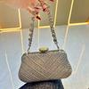 2025 Diamond Embedded Clutch Bag for Women Vintage Glitter Designer Luxury Handbag Lady Party Wedding Purse Clutch Shoulder Bags