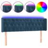 VidaXL LED Headboard Bedroom Furniture Double Bed Accessory Head of Bed Frame Interior Dark Blue 3123630