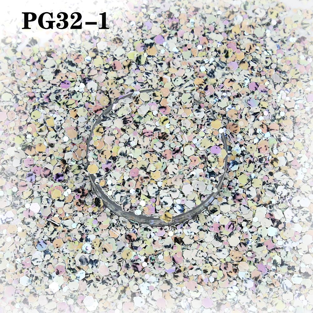 Hot Sale Iridescent Decoration Glitter Bulk Polyester Mix Chunky Glitter for Nail