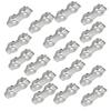 18pcs M2 Duplex Wire Rope Clip Cable Clamps Stainless Steel Duplex 2‑Post Cable Clamp