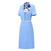 Trolman Women's French Style Formal Work Dress