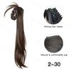 MISSQUEEN Synthetic Long Claw With Braided Ponytail Extensions Wavy Wig Accessories For Women Daily Use Hair
