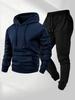 Men's European Size Festival Daily Versatile Hoodie Pants Set Casual Sports