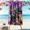 Kimetsu no Yaiba Print Beach Towel, Large Soft Quick Dry Towel for Beach Camping Swimming