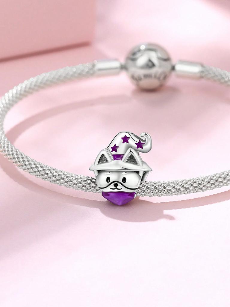 Charms Plata Cute Fox Carousel Beads Charm Copper Plated Fit Charms Copperoriginal Bracelet For Jewelry Making Diy Charm
