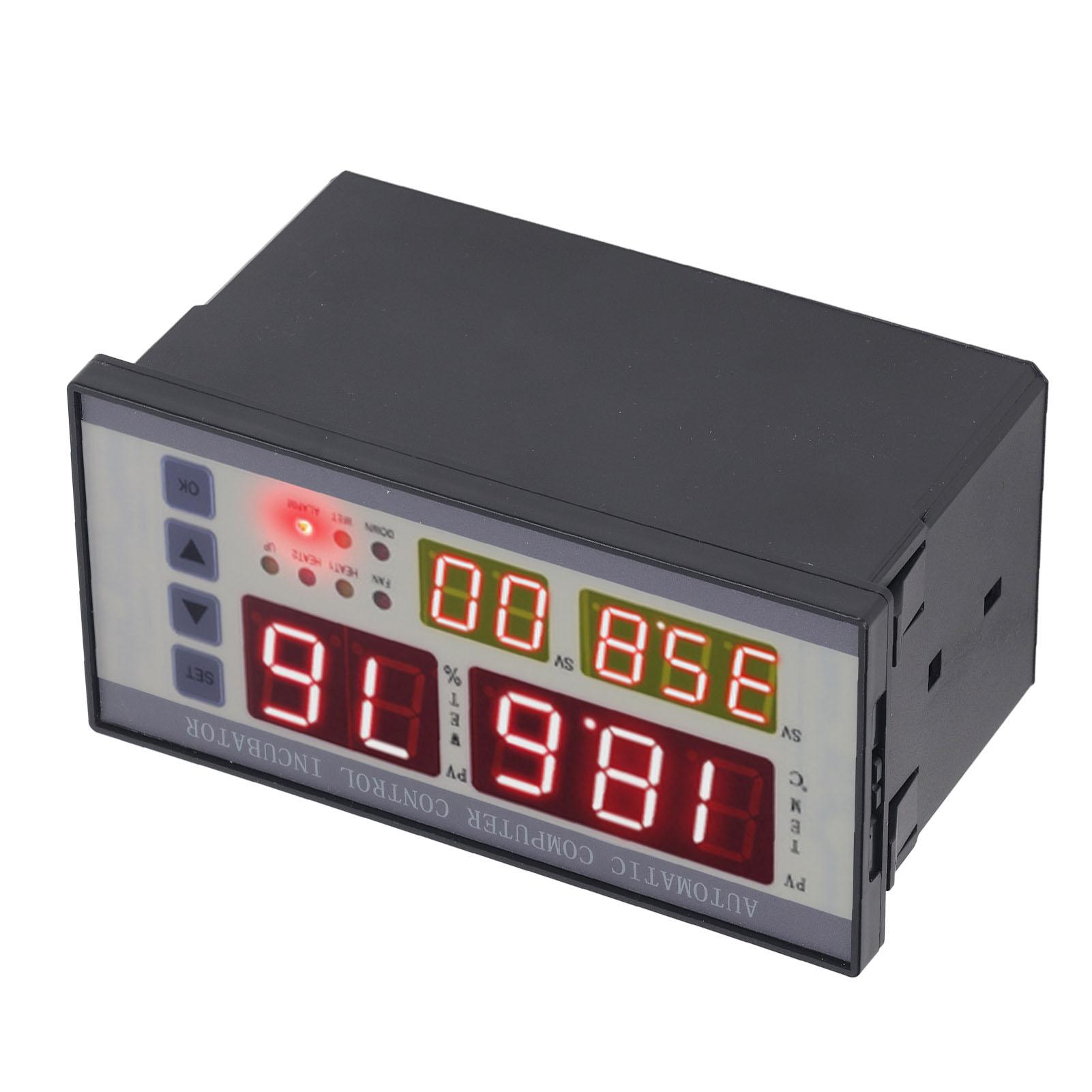Incubator Controller Automatic Egg Flipping Temperature Humidity Control Incubator Temp RH Controller AC160V‑240V ABS