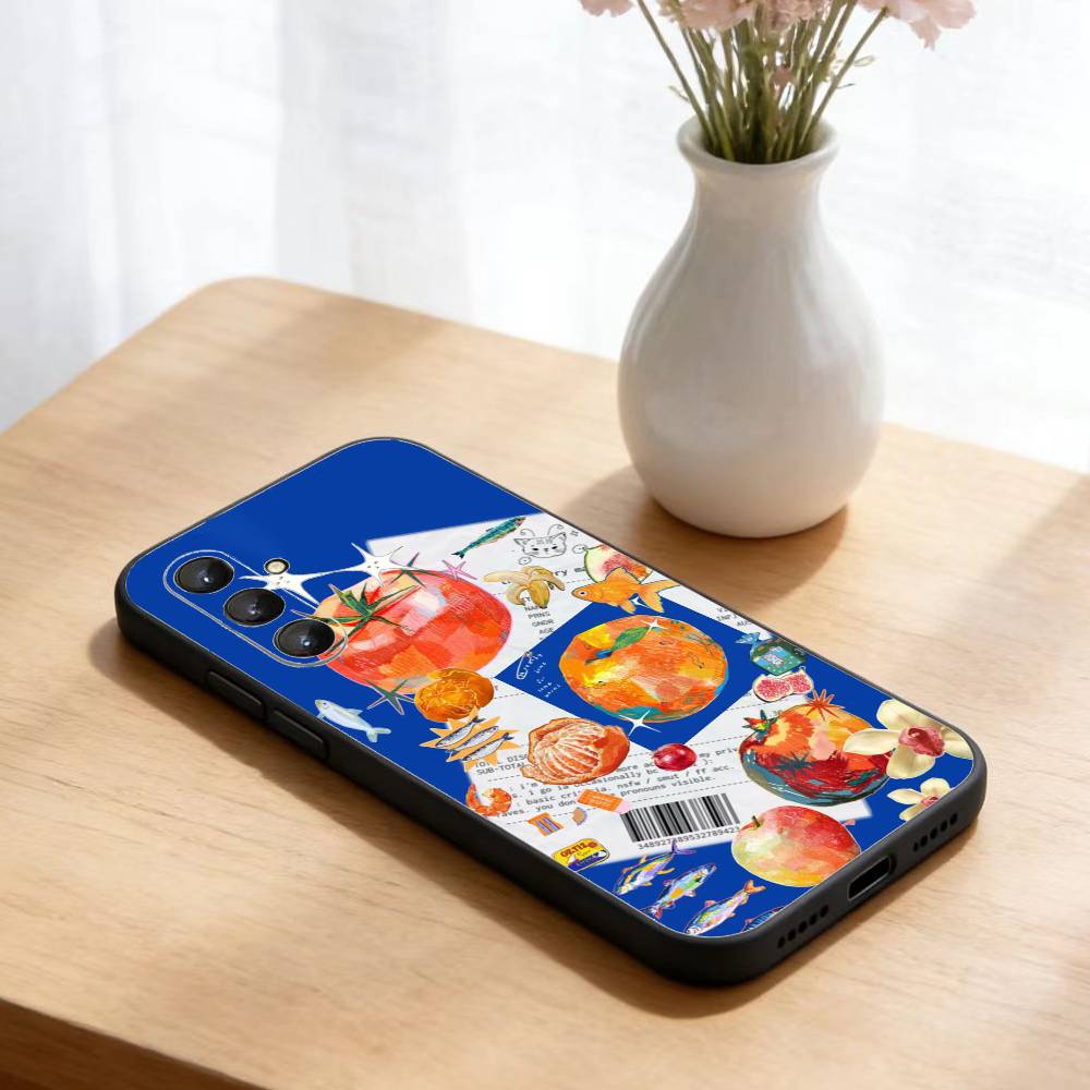 Collage Phone Case For Samsung Galaxy A73,21,22,32,71,53,52,51,80,5G Soft Black Cover