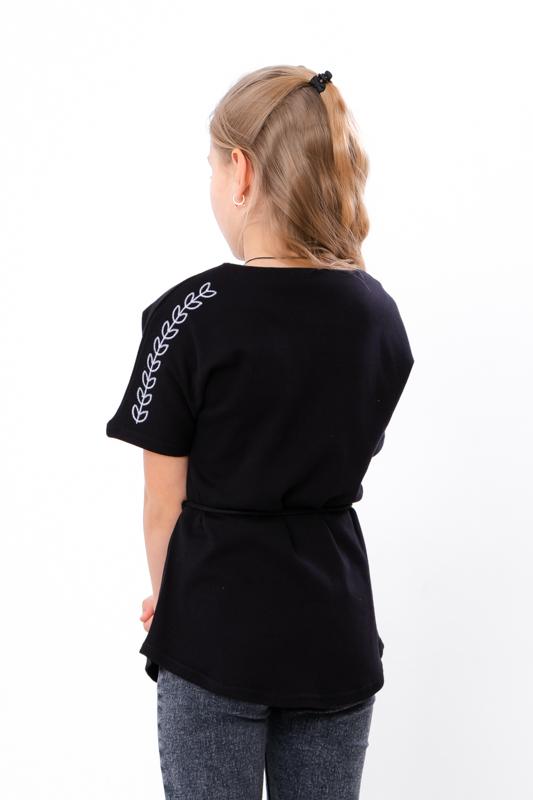 Vyshyvanka (Flickor) – Svart med röd & vit folkbroderi, Sommar, 6439-015-22 HC