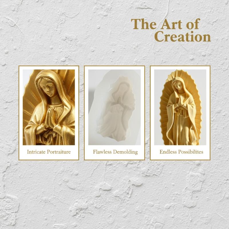 European Goddess Statue Mold Diy Aroma Candle Gypsum Ornament Epoxy Resin Mould For Home Car Fragrance Decor Craft Making
