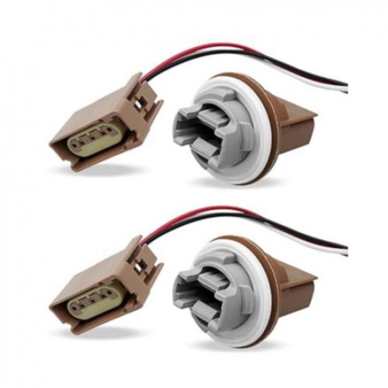 Rear Car Lamp Holder with Wire Harness, Light Signal Socket Pigtail Connector, T