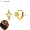 925 Silver Needle 11/13mm Small Hoop Earrings for Women Circle Piercing Huggie Earrings Multicolor Zircon Earrings Party Jewelry