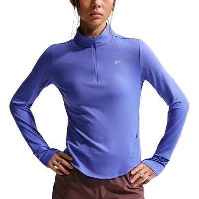 Camiseta de Running de Manga Larga con Cremallera Media y Protección UV con Logo para Mujer tops HQ0500-570
