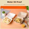 50PCS/LOT Degradable Food Box Hamburg Box Sugarcane Pulp Material Environmental Protection Disposable Food Case  Wholesale