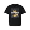I Destroy Silence Drummer Graphic T Shirt Unisex Casual Short Sleeve Studio Appa