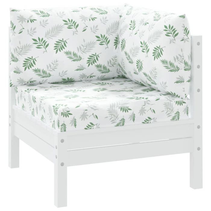 VidaXL Palette Cushions 3 Pcs Leaf Pattern Oxford Fabric, Cushion, Sofa Cushion, Back Pillow 361788