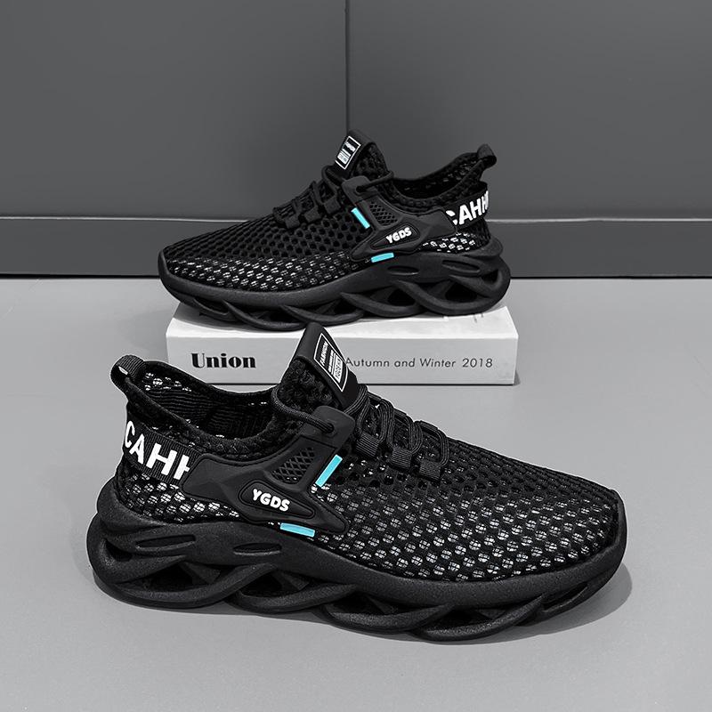 Men's shoes 2025 summer new mesh shoes breathable versatile casual shoes fashion wear-resistant non-slip sports platform tide shoes