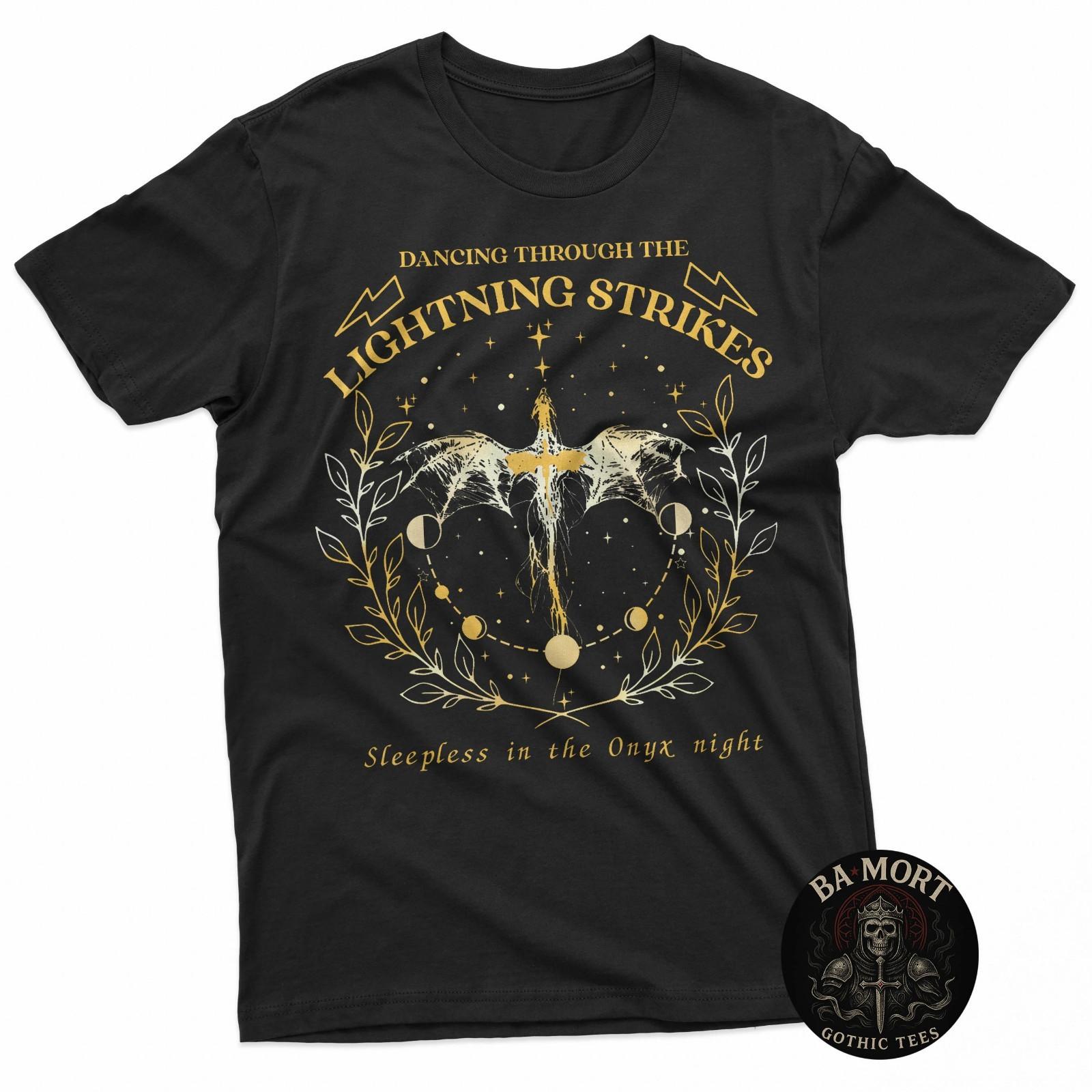 Dancing Through The Lightning Strikes Dragon Lover Women Men T-Shirt S