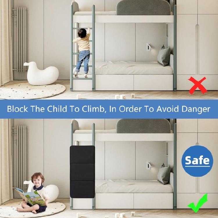 Protective Safe Ladders Lock Cover Accessories Suitable for Kid Bunk Beds and Pools Oxford Fabric Bunk Bed Ladder Cover