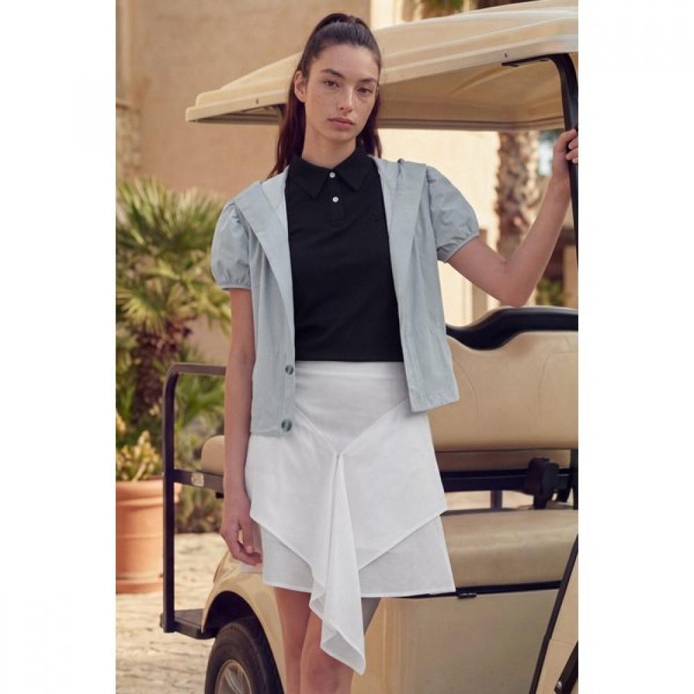 Bermudagrass Light Layered Ruffle Skirt   White S