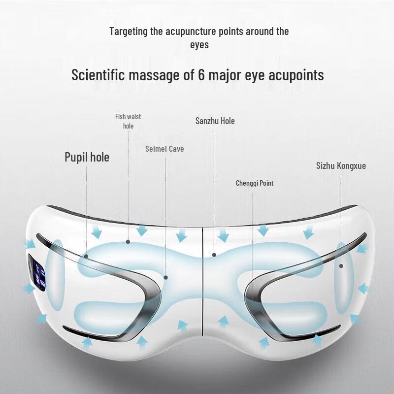 AUX Eye Massager with Heat and Bluetooth Music CN plug (adapter included)