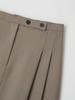 Pmu Amour Dual Pleated Midi Skirt - Sand Beige