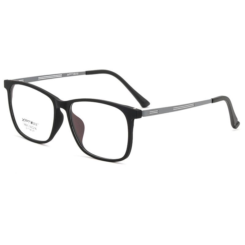 

Men s Titanium Eyeglasses Frame Ultralight Myopia Glasses Full Frame Comfortable Large Size Square Optical Glasses Frame 9825 черный серый