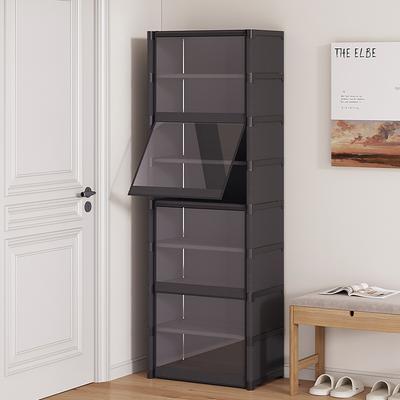 Armário Sapateira Multicamadas à Prova de Poeira - Design Transparente para Espaços Pequenos Prateleira Organizadora Espaçosa para Manter os Sapatos Organizados
