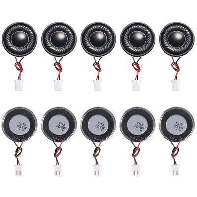 ACEIRMC 10pcs 2W 8Ohm Round Internal Magnet Mini Loudspeaker for MP3 MP4 Players (2W 8Ohm)