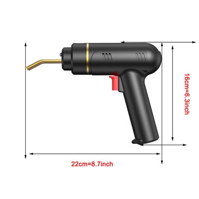200W Cordless Plastic Welder Plastic Weld Kit with 4 Tpyes Hot Staples Plastic Welding Machine Tool 5.0Ah Rechargeable Battery