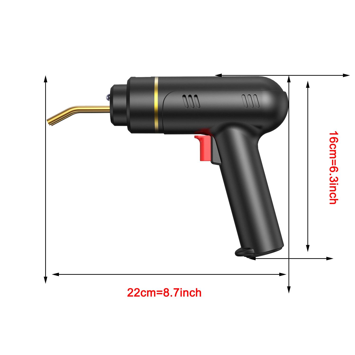 Saldatore di Plastica Cordless 200W Kit Saldatura Plastica con 4 Tipi di Graffette Calde Utensile Saldatrice Plastica Batteria Ricaricabile 5.0Ah