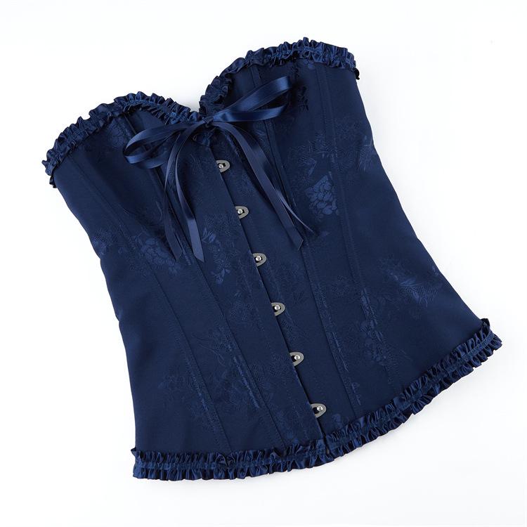 Wielokolorowy Koronkowy Gorset Push-Up Modelujący Sylwetkę