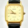 SEIKO Exceline Watch Gold Rectangular 950147 New Strap [New Battery] Ladies' 2J41-5000