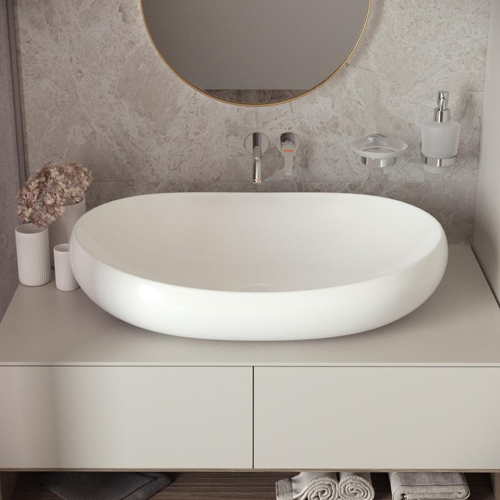 Helmken 50263000 Countertop Washbasin (63 x 42) White