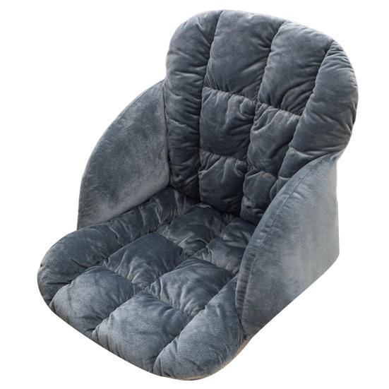 Winter Chair Cushion with Back Support And Elastic Band Thickened Keep Warm Detachable Washable Office Chair Seat Cushion Rocking Chair Cushion
