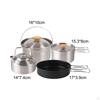 Camping Cookware Set, Fry Portable, Cooking Set Kitchen Utensils Outdoor Cook Gear Pot and
