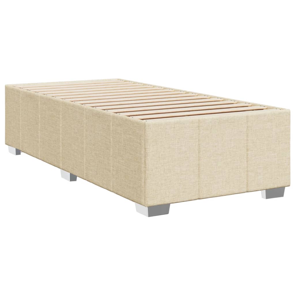 Vidaxl Letto Continentale Con Materasso, Crema, Tessuto, 80X200 Cm