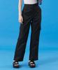 KOLEAT Cooling High-Waisted Wide Cargo Slacks Pants [Black]